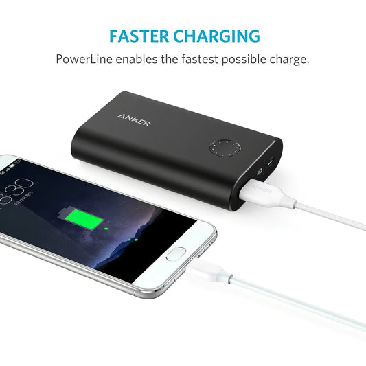 Data- och laddningskabel USB-A - USB-C Anker PowerLine, 18W, 0,9m, Vit A8163021
