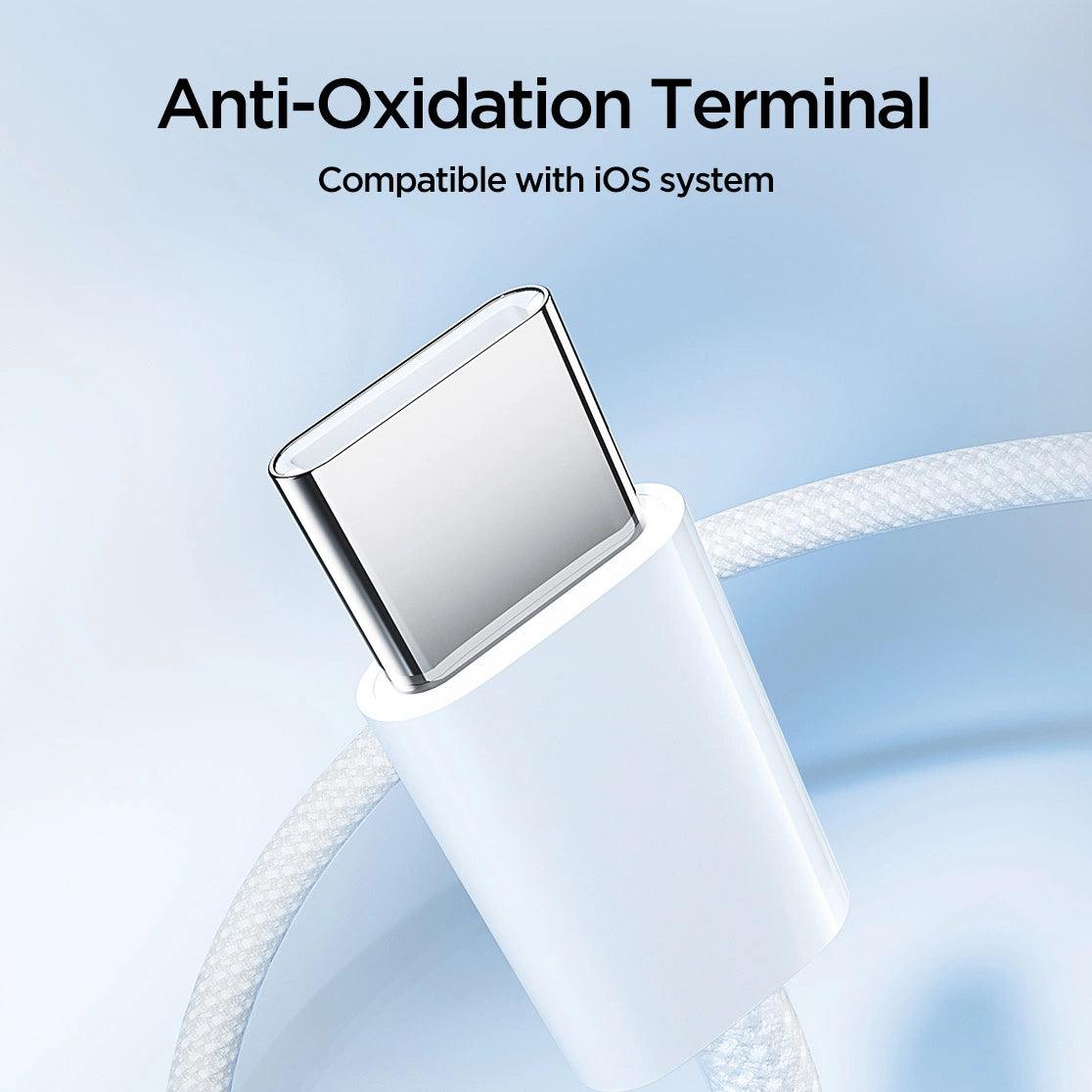 USB-C data- och laddningskabel - USB-C Joyroom S-A45, 60W, 1m, vit