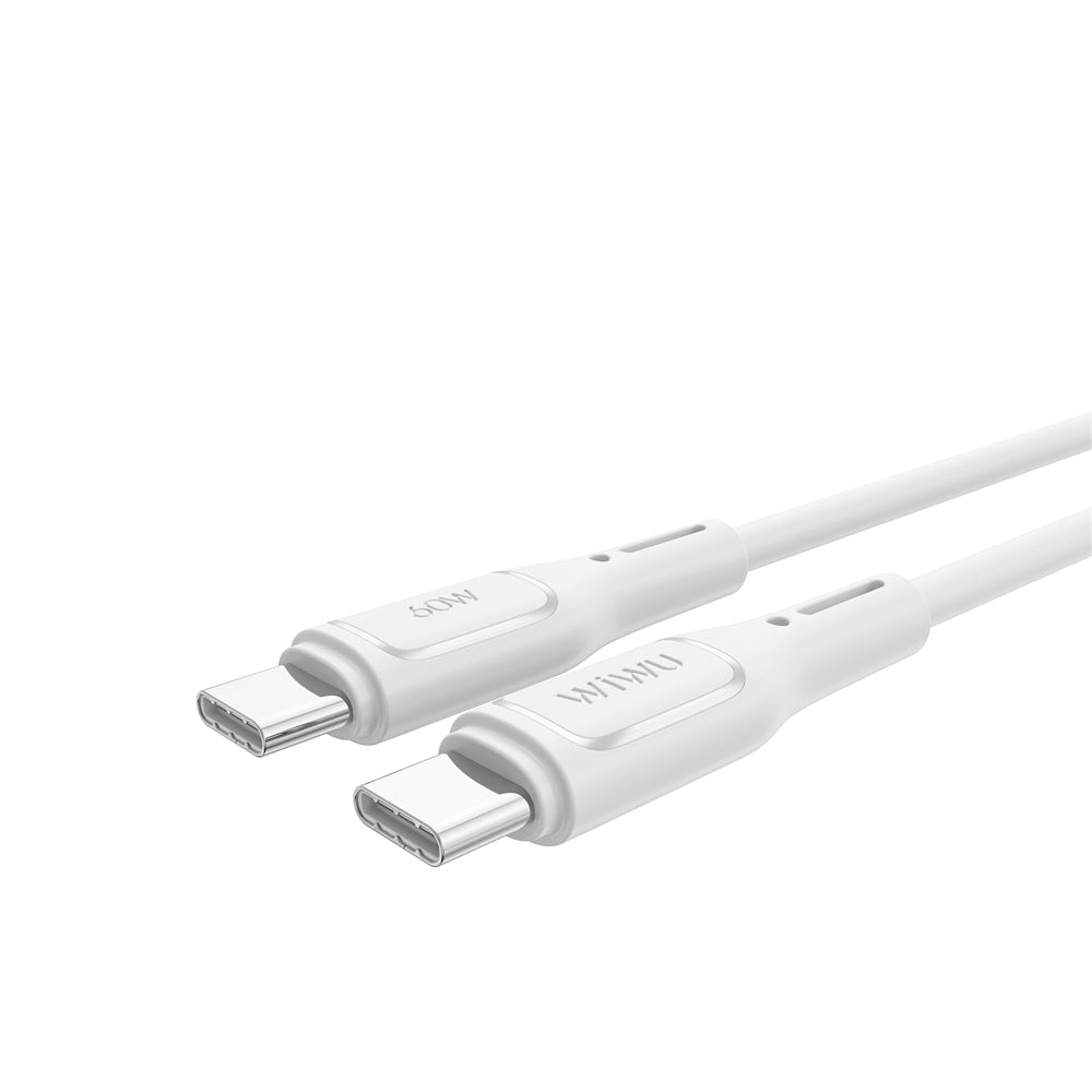 USB-C - USB-C data- och laddningskabel WiWu Wi-C043E Starlink, 60W, 1m, vit