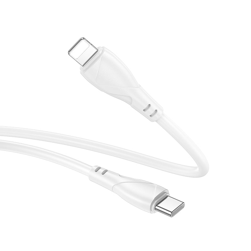 USB-C till Lightning-laddnings- och datakabel Borofone BX121 Energy, 27W, 1m, Vit