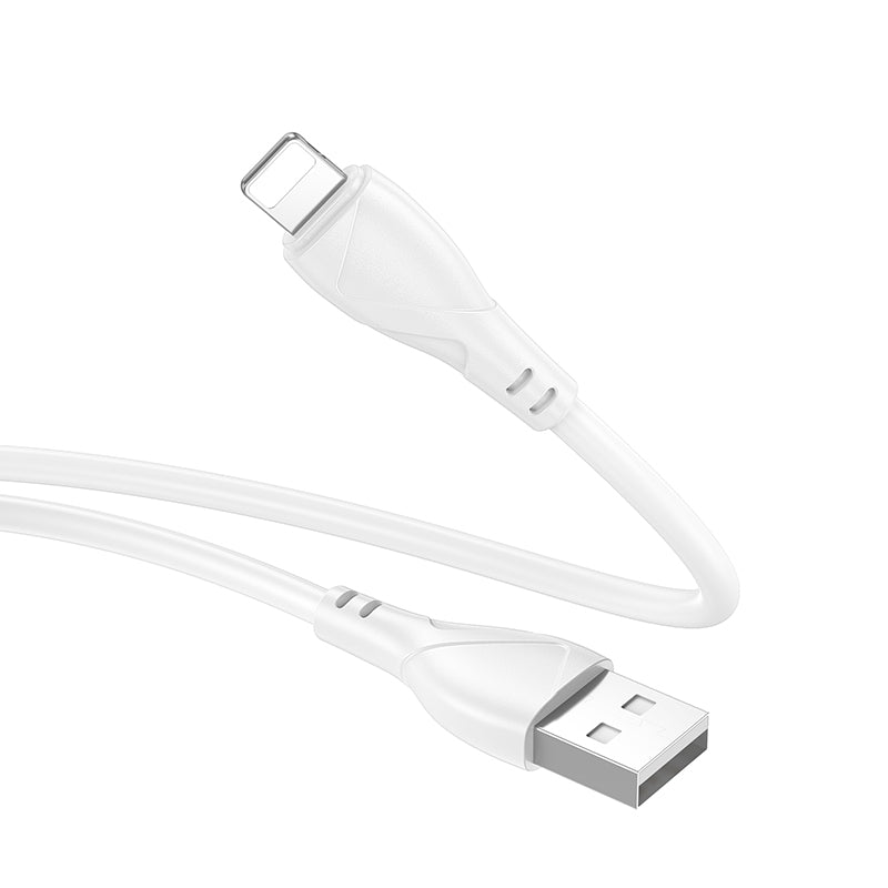 USB-A till Lightning Laddnings- och Datakabel Borofone BX121 Energy, 18W, 1m, Vit