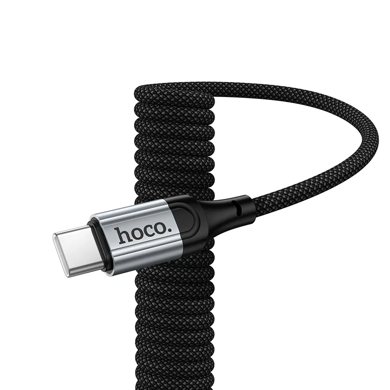 USB-C till USB-C data- och laddningskabel HOCO X121, 60W, 1.5m, Svart