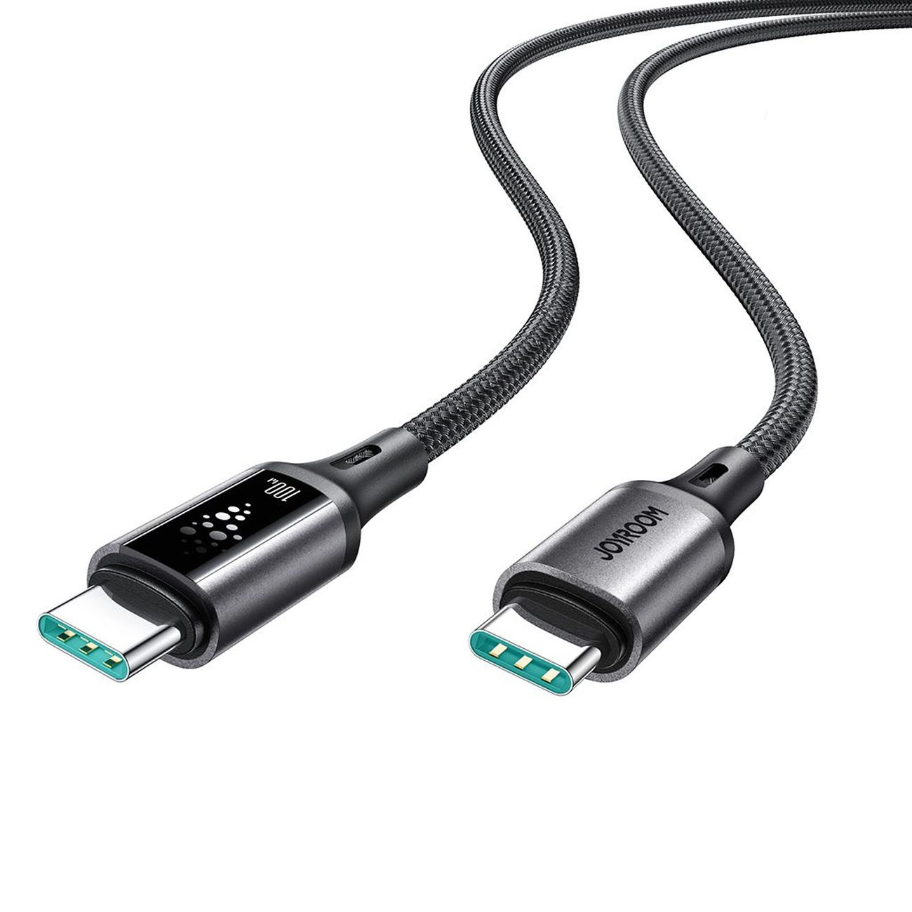 USB-C till USB-C data- och laddningskabel Joyroom S-A60 StarTalk, 100W, 1.2m, Svart