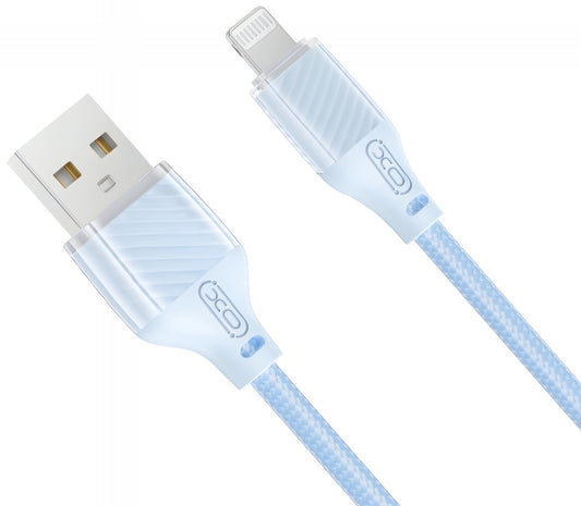 Data- och laddningskabel USB-A - Lightning XO Design NB291, 18W, 1m, Blå