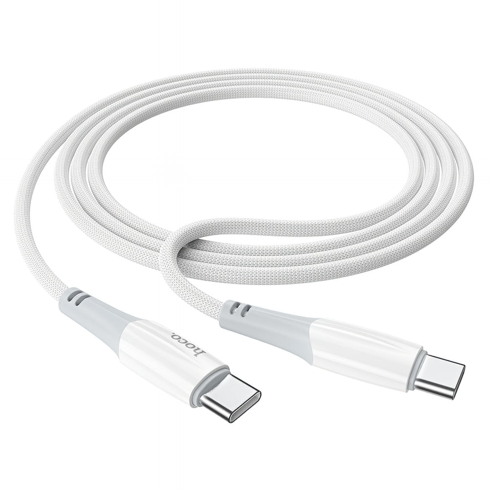 USB-C till USB-C Data- och Laddningskabel HOCO X70, 60W, 1m, Vit