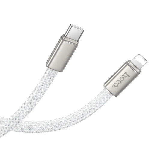 USB-C till Lightning Data- och Laddningskabel HOCO X125, 30W, 1m, Vit