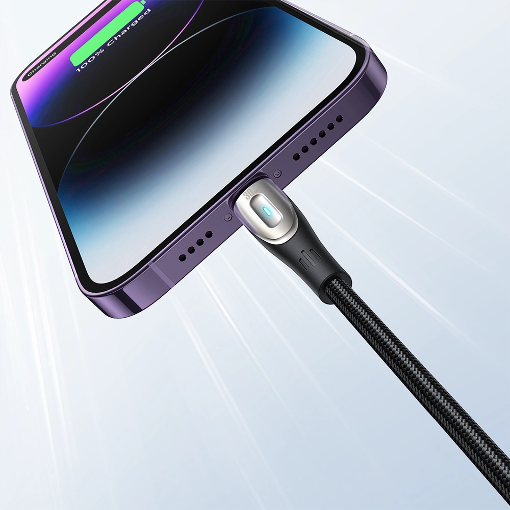 USB-A till Lightning data- och laddningskabel Joyroom SA31-AL3, 18W, 1,2m, svart