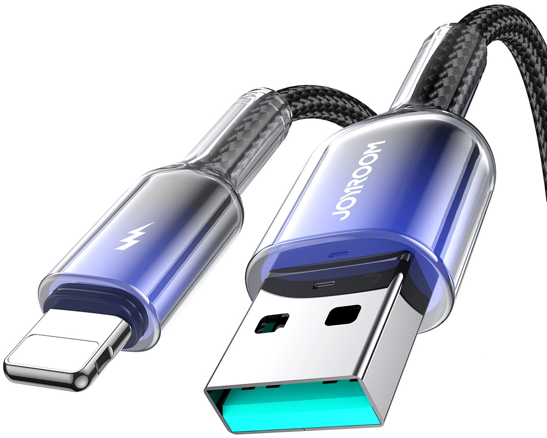 USB-A till Lightning data- och laddningskabel Joyroom S-A42, 18W, 1,2m, svart