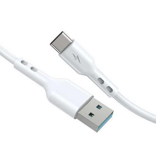 USB-A till USB-C data- och laddningskabel BWOO BO-X172C-2M, 15W, 2m, vit