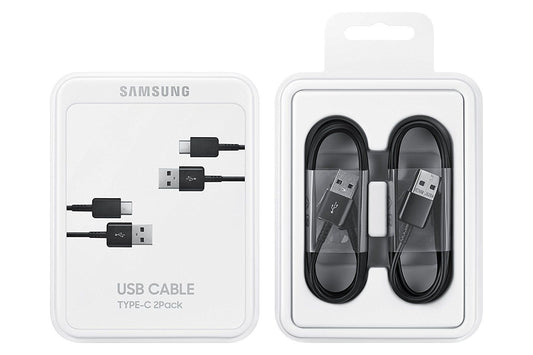 Samsung USB-A till USB-C data- och laddningskabel 2-pack, 25W, 1,5m, svart EP-DG930MBEGGWWW