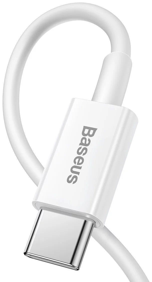 Data- och laddningskabel USB-C - Lightning Baseus Superior Series, 20W, 1.5m, Vit CATLYS-B02