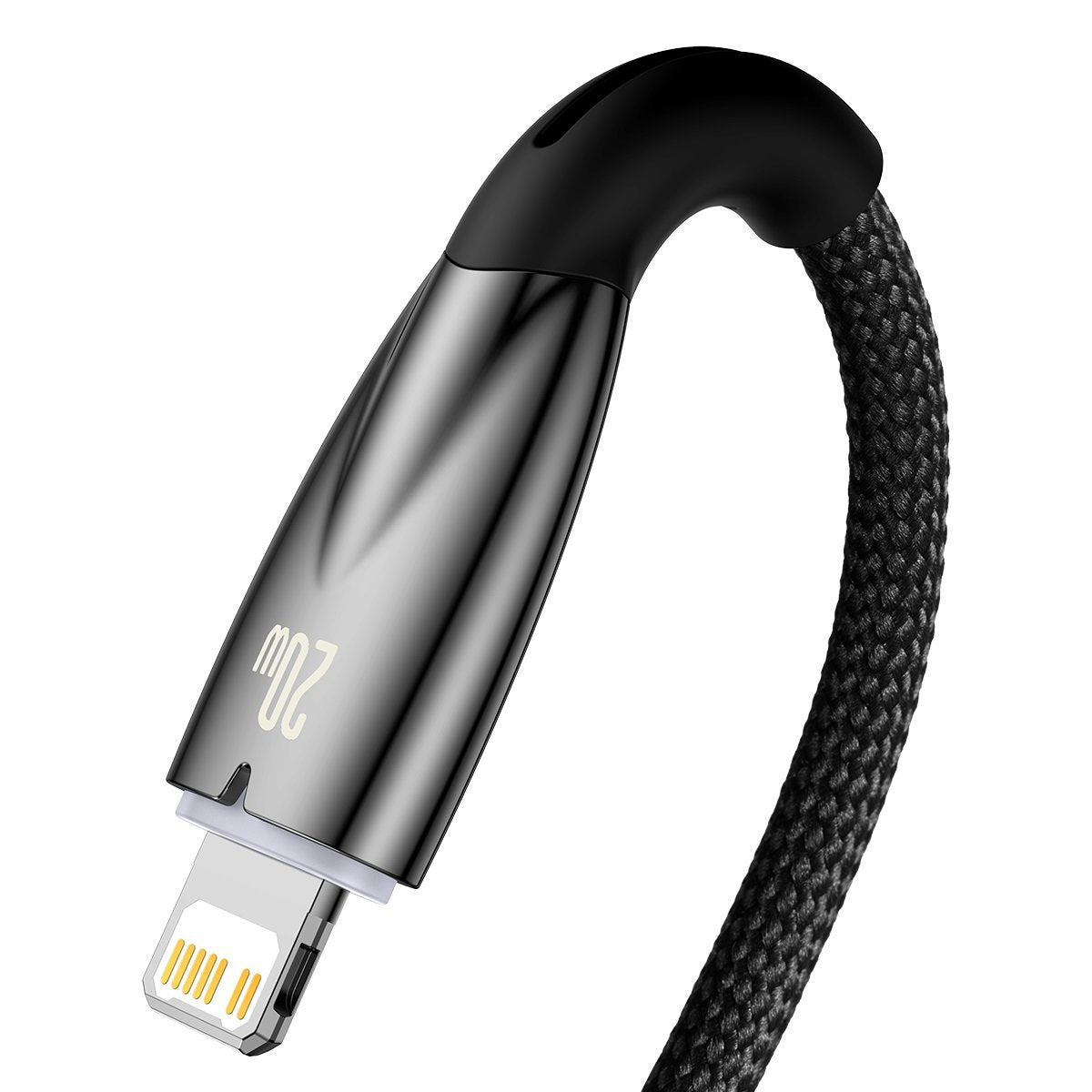 Baseus Glimmer Series USB-C - Lightning Data and Charging Cable, 20W, 2m, Black CADH00010101