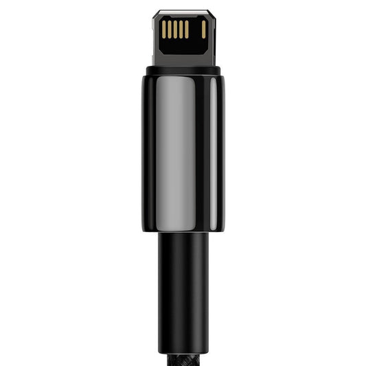 Data- och laddningskabel USB-A - Lightning Baseus Tungsten Gold, 20W, 1m, svart CALWJ-01