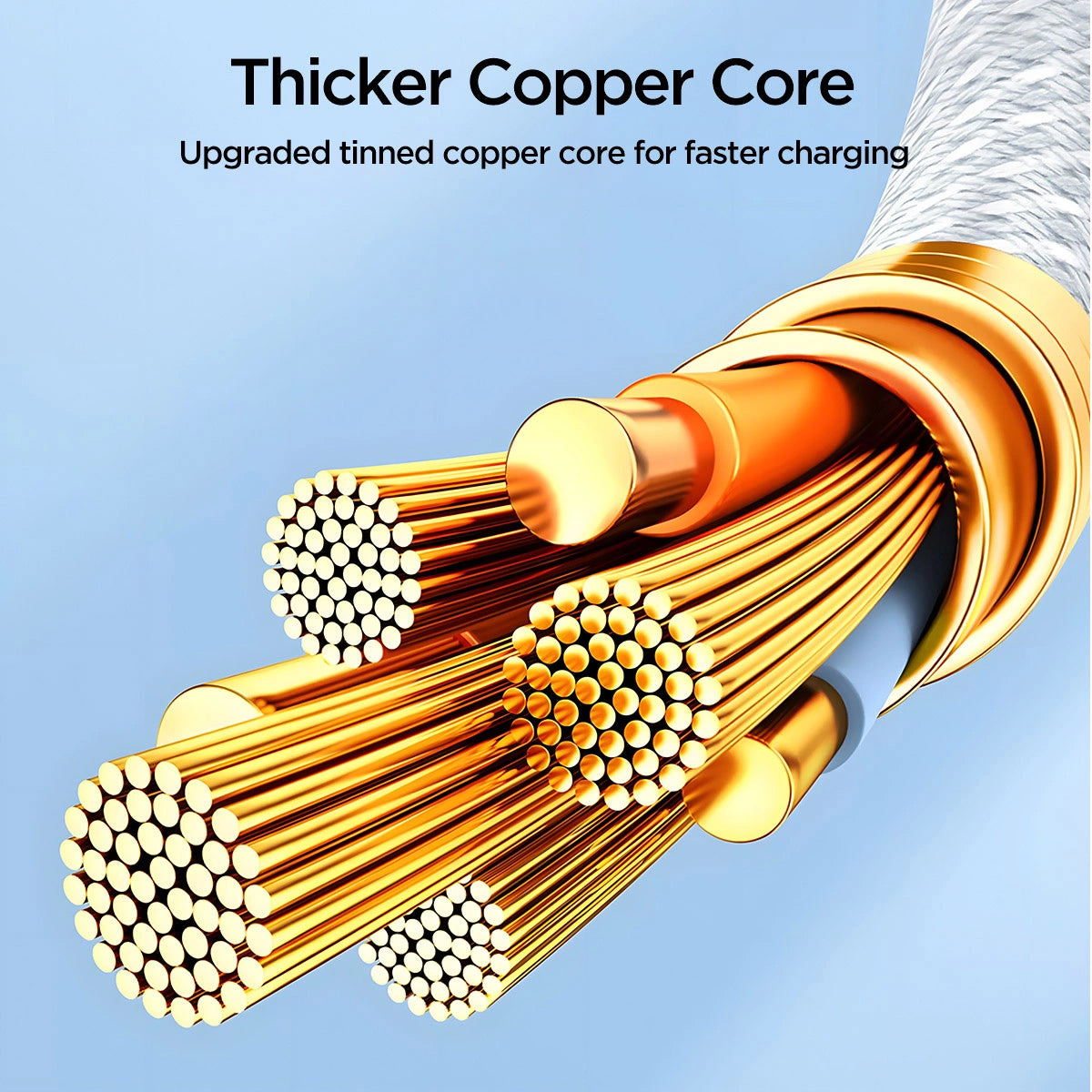 USB-C data- och laddningskabel - USB-C Joyroom S-A45, 60W, 1m, vit