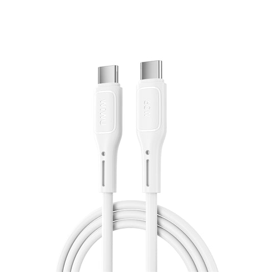 USB-C - USB-C data- och laddningskabel WiWu Wi-C043E Starlink, 60W, 1m, vit