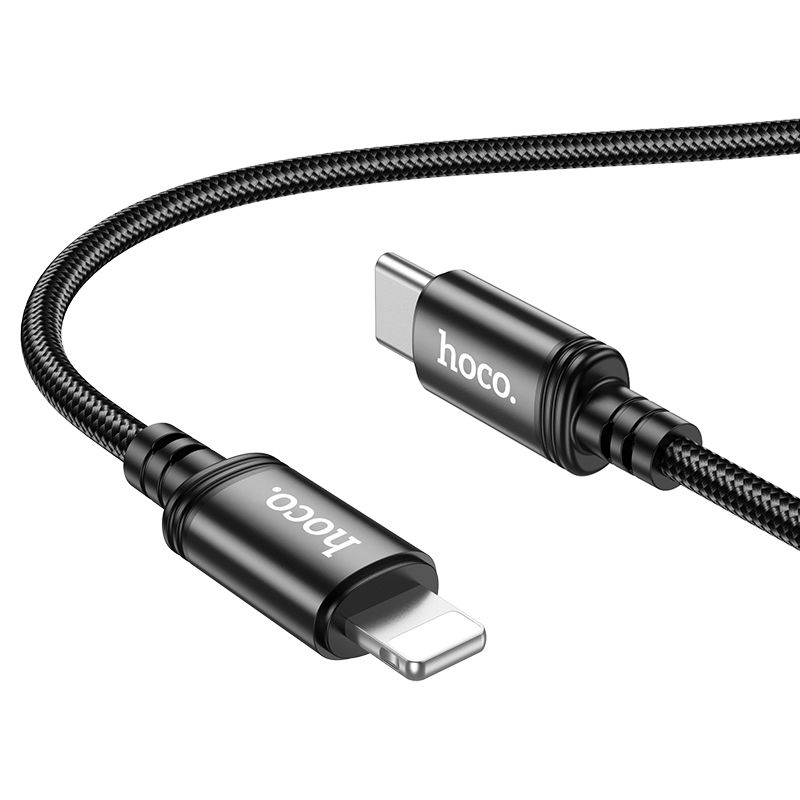 USB-C - Lightning Data- och Laddningskabel HOCO X89, 20W, 1m, Svart