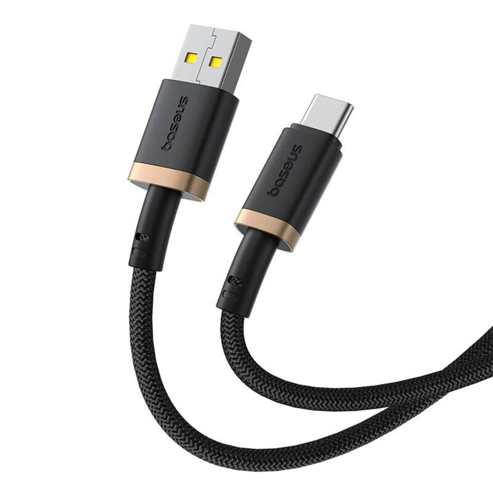 Data- och laddningskabel USB-A till USB-C Baseus Dura Series, 60W, 2m, Guld P10377802U01-02