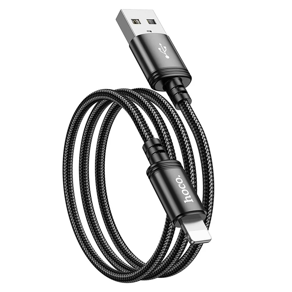 USB-A - Lightning Data- och Laddningskabel HOCO X89, 18W, 1m, Svart
