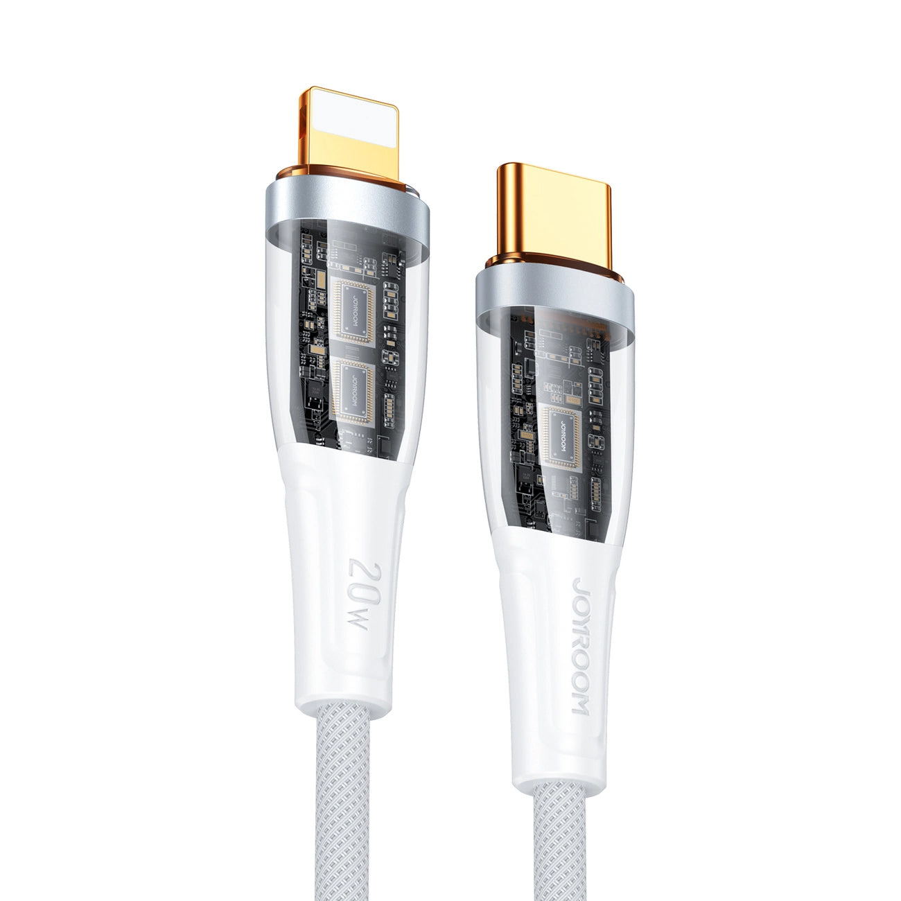 USB-C till Lightning data- och laddningskabel Joyroom S-CL020A3, 20W, 1,2m, vit