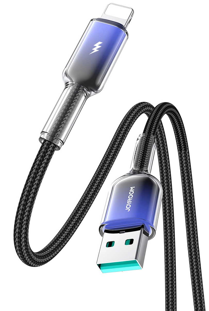 USB-A till Lightning data- och laddningskabel Joyroom S-A42, 18W, 1,2m, svart