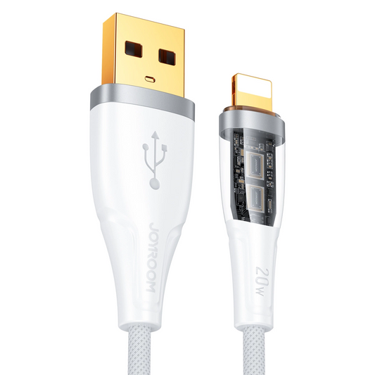USB-A till Lightning data- och laddningskabel Joyroom S-UL012A3, 18W, 1,2m, vit