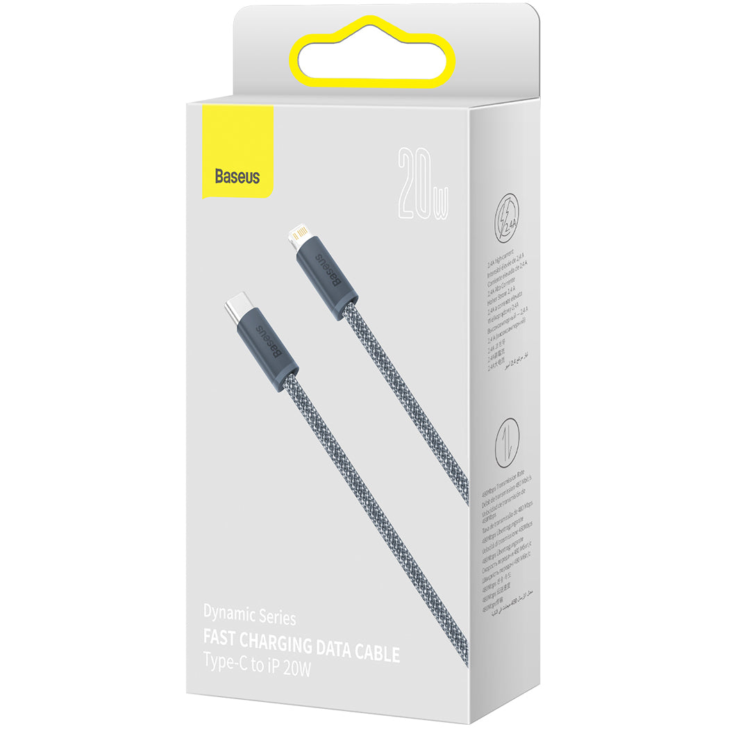 USB-C till Lightning-kabel Baseus Dynamic Series, 20W, 1m, Grå CALD000016