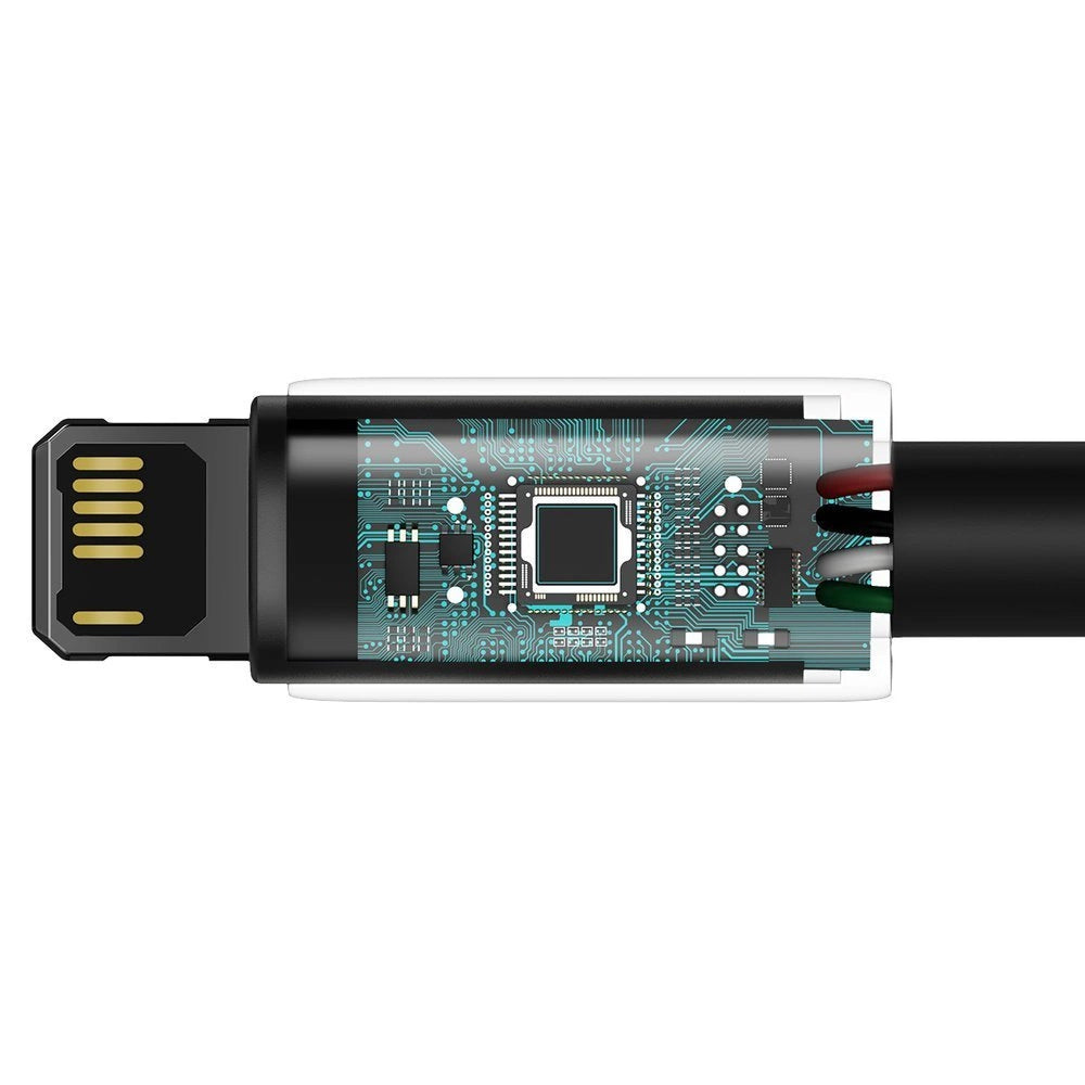 Data- och laddningskabel USB-A - Lightning Baseus Tungsten Gold, 20W, 1m, svart CALWJ-01