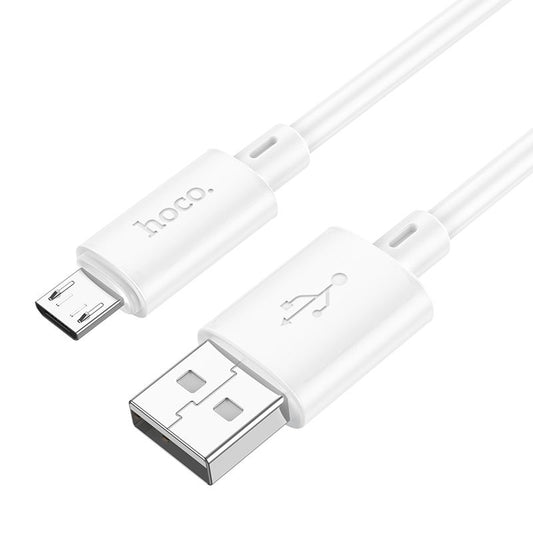 HOCO X88 USB-A - microUSB data- och laddningskabel, 18W, 1m, vit