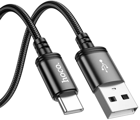Data- och laddningskabel USB-A - USB-C HOCO X89, 18W, 2m, Svart