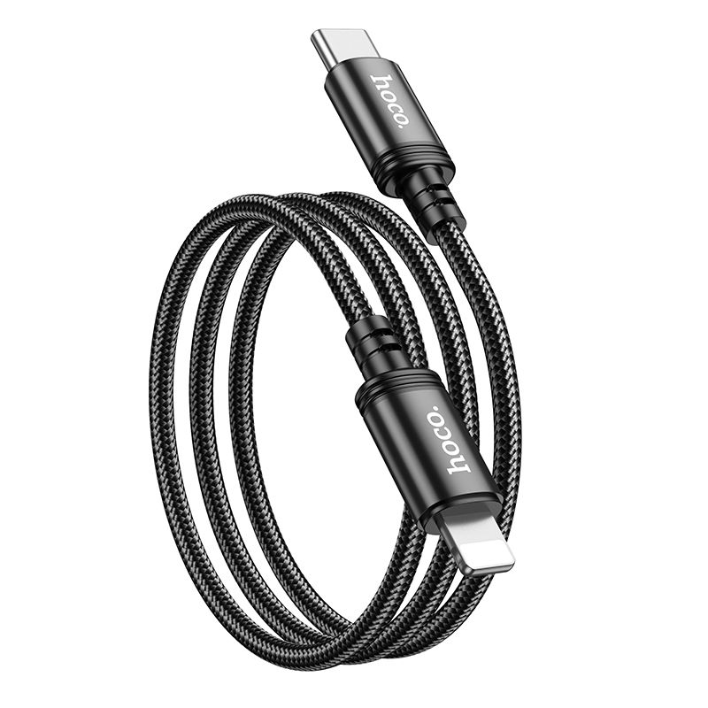 USB-C - Lightning Data- och Laddningskabel HOCO X89, 20W, 1m, Svart