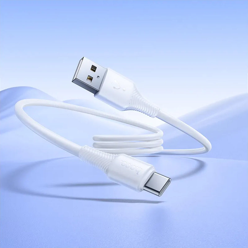 Data- och laddningskabel USB-A till USB-C HOCO X120, 60W, 1m, Vit