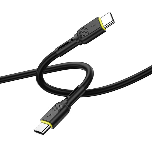 USB-C till USB-C data- och laddningskabel WiWu Wi-C034, 60W, 1.2m, Svart