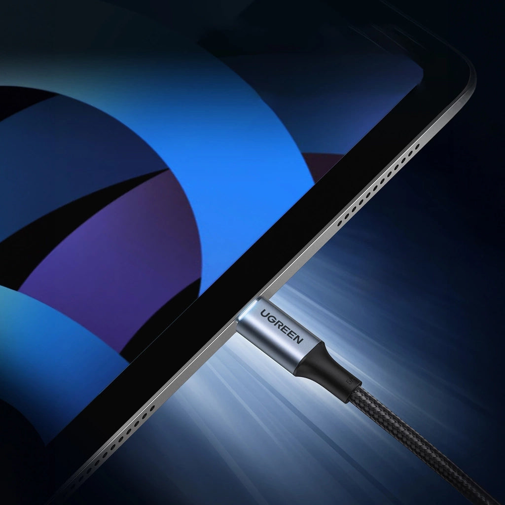 USB-C till USB-C data- och laddningskabel UGREEN US316, 100W, 0.5m, Grå