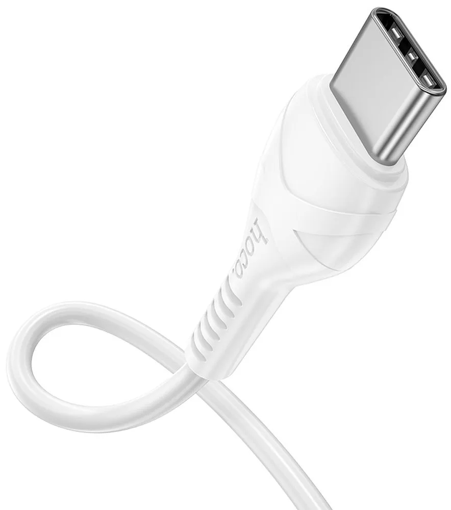 USB-C till USB-C data- och laddningskabel HOCO X37, 60W, 1m, Vit