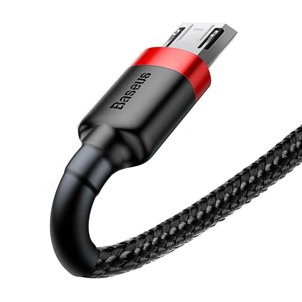 Data- och laddningskabel USB-A - microUSB Baseus Cafule, 18W, 1m, Röd CAMKLF-B91