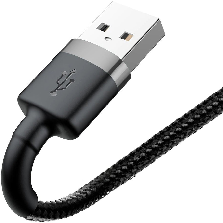 Data- och laddningskabel USB-A - Lightning Baseus Cafule, 18W, 0.5m, Grå CALKLF-AG1