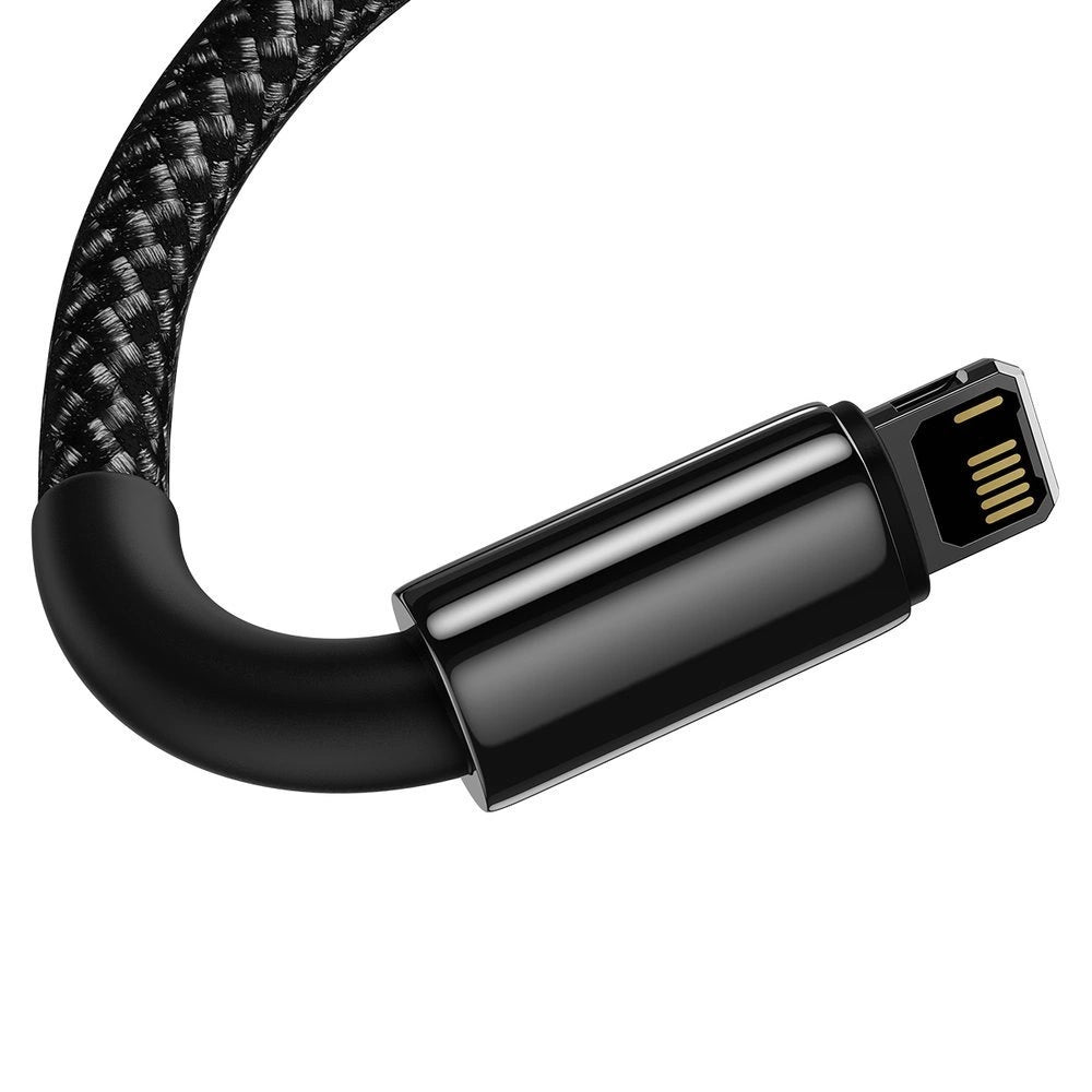Data- och laddningskabel USB-A - Lightning Baseus Tungsten Gold, 20W, 1m, svart CALWJ-01