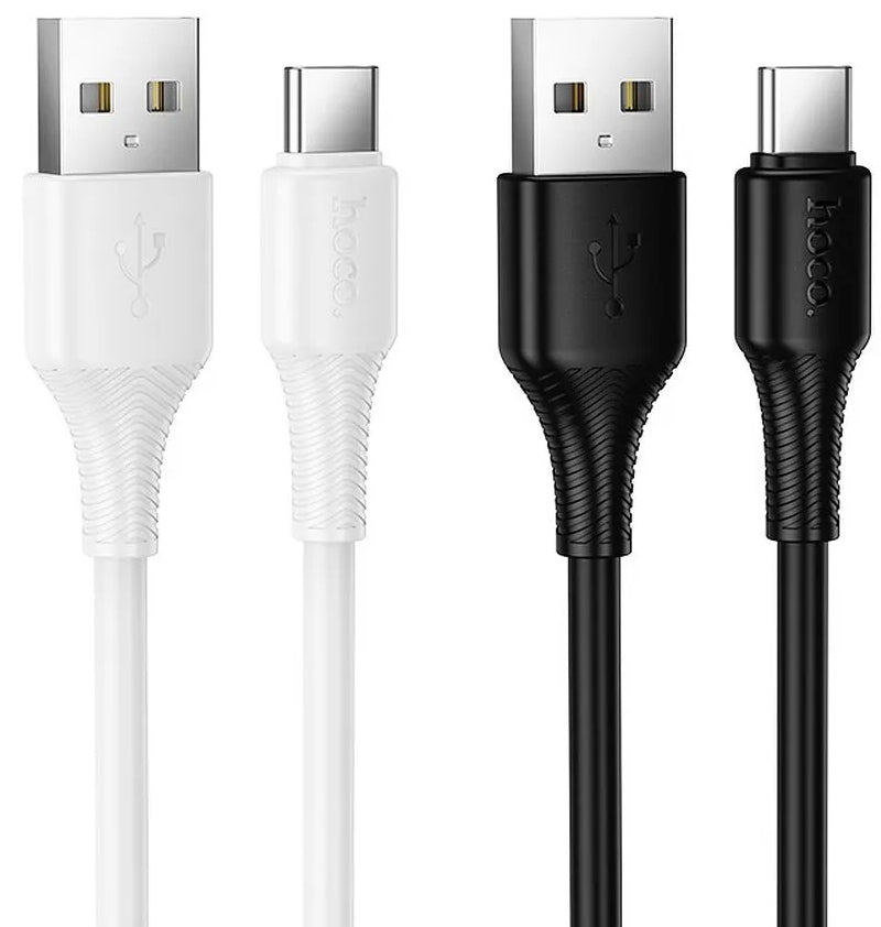Data- och laddningskabel USB-A till USB-C HOCO X120, 60W, 1m, Vit