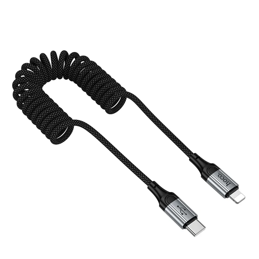 USB-C - Lightning Data- och Laddningskabel HOCO X121, 27W, 1.5m, Svart
