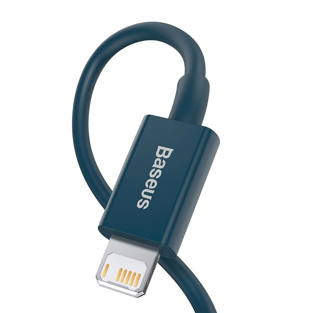 Data- och laddningskabel USB-A - Lightning Baseus Superior Series, 20W, 1m, Blå CALYS-A03