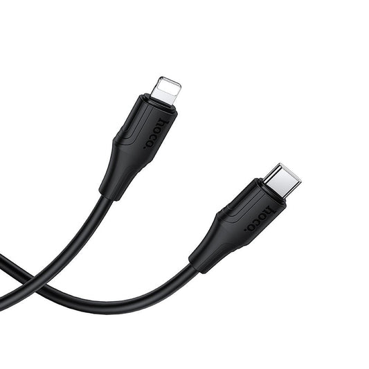 USB-C - Lightning Data- och Laddningskabel HOCO X124, 27W, 1m, Svart