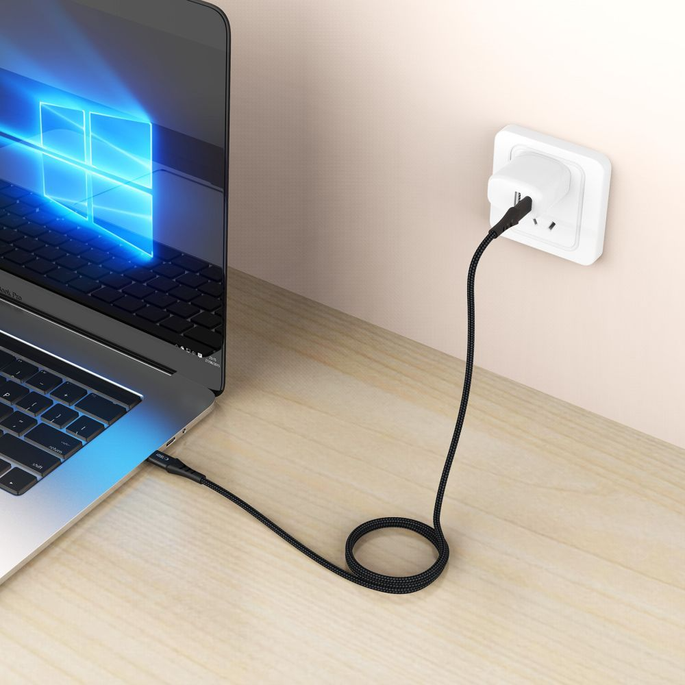 USB-C Data- och laddningskabel - USB-C Tech-Protect UB11T Ultraboost, 100W, 2m, Svart