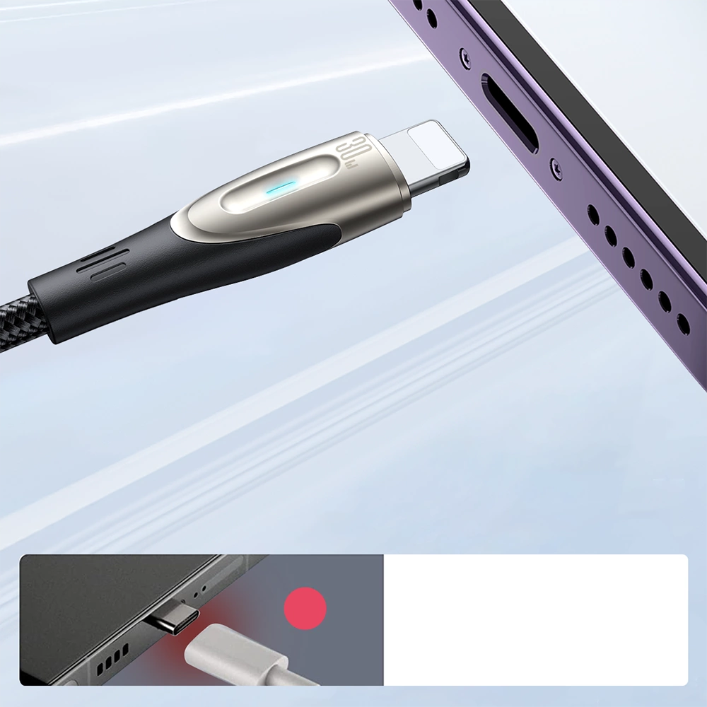 USB-A till Lightning data- och laddningskabel Joyroom SA31-AL3, 18W, 1,2m, svart