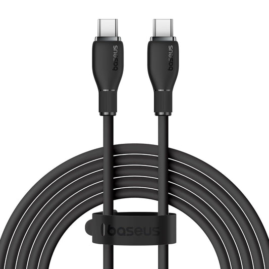 USB-C - USB-C Data- och Laddningskabel Baseus Pudding, 100W, 2m, Svart P10355702111-01