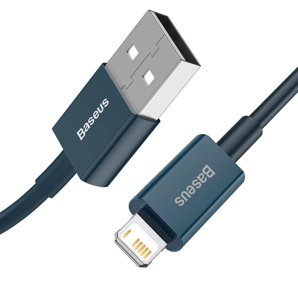 Data- och laddningskabel USB-A - Lightning Baseus Superior Series, 20W, 1m, Blå CALYS-A03