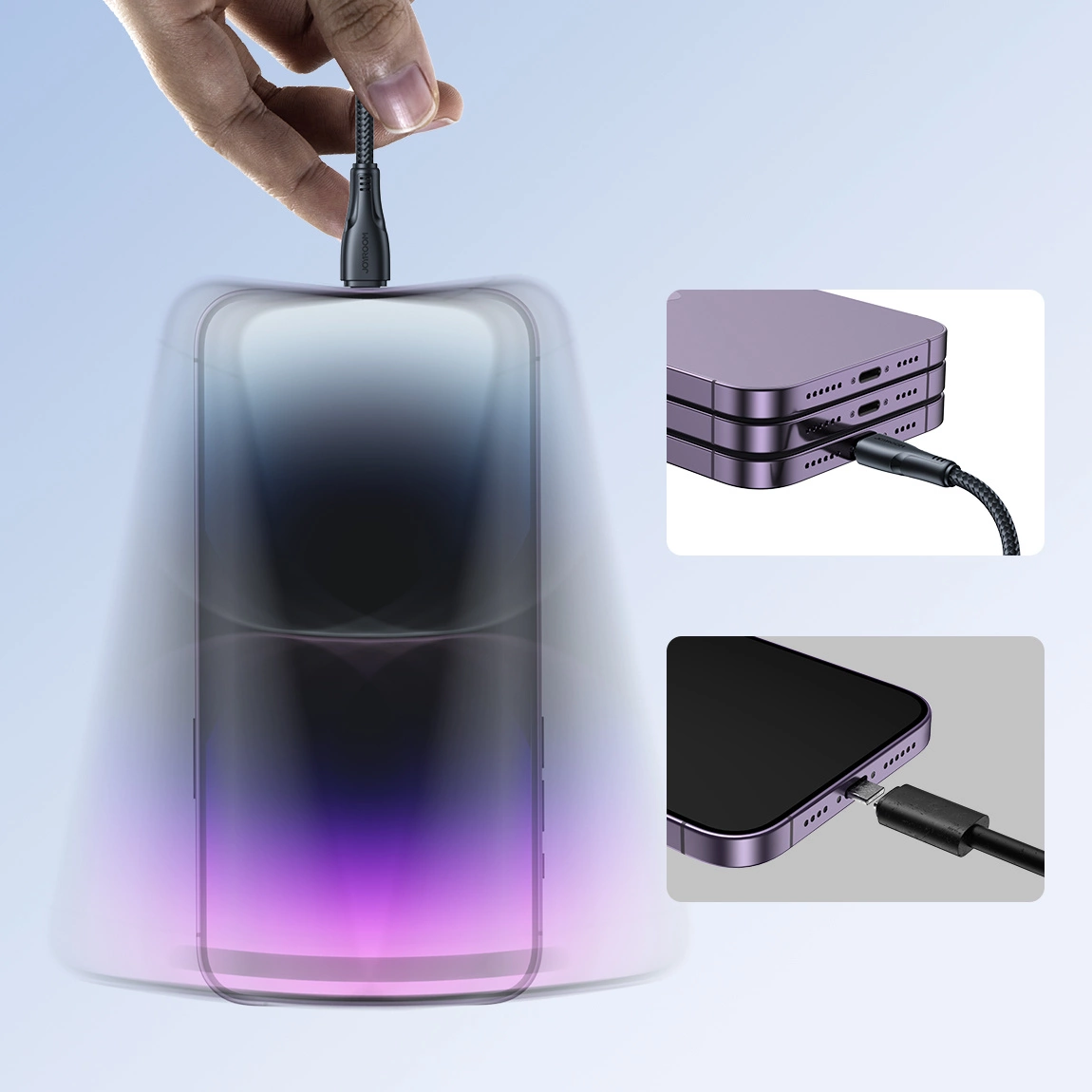 USB-A - Lightning Joyroom S-A11 data- och laddningskabel, 18W, 1.2m, Svart