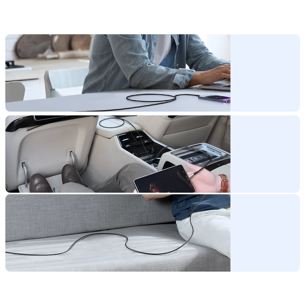 USB-A till Lightning data- och laddningskabel Joyroom SA31-AL3, 18W, 1,2m, svart