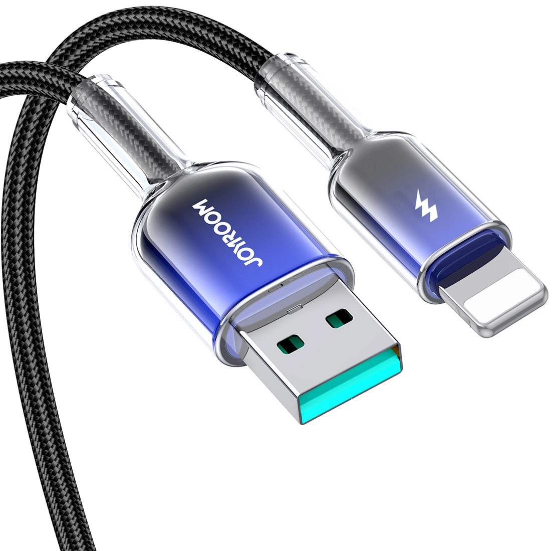 USB-A till Lightning data- och laddningskabel Joyroom S-A42, 18W, 1,2m, svart