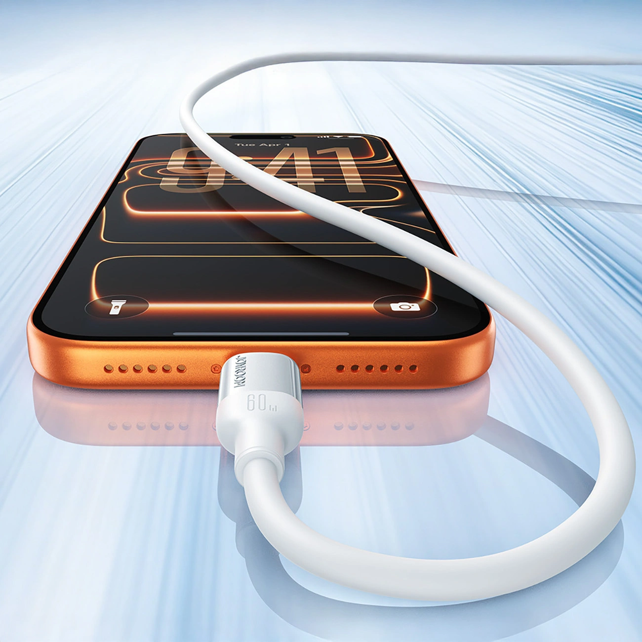 USB-A till USB-C data- och laddningskabel Joyroom S-A62 Lively, 18W, 1,2m, vit