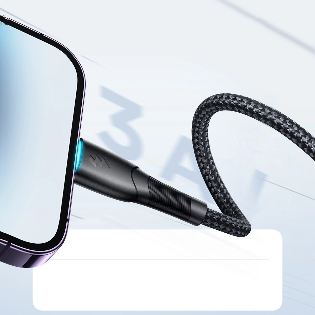 Joyroom SA32-AL3 USB-A–Lightning-kabel för dataöverföring och laddning, 18 W, 1 m, svart